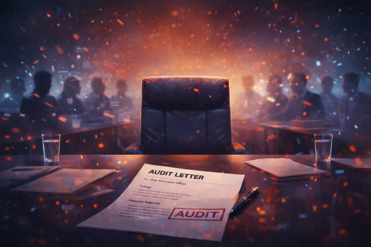 an audit letter on a CIOs desk