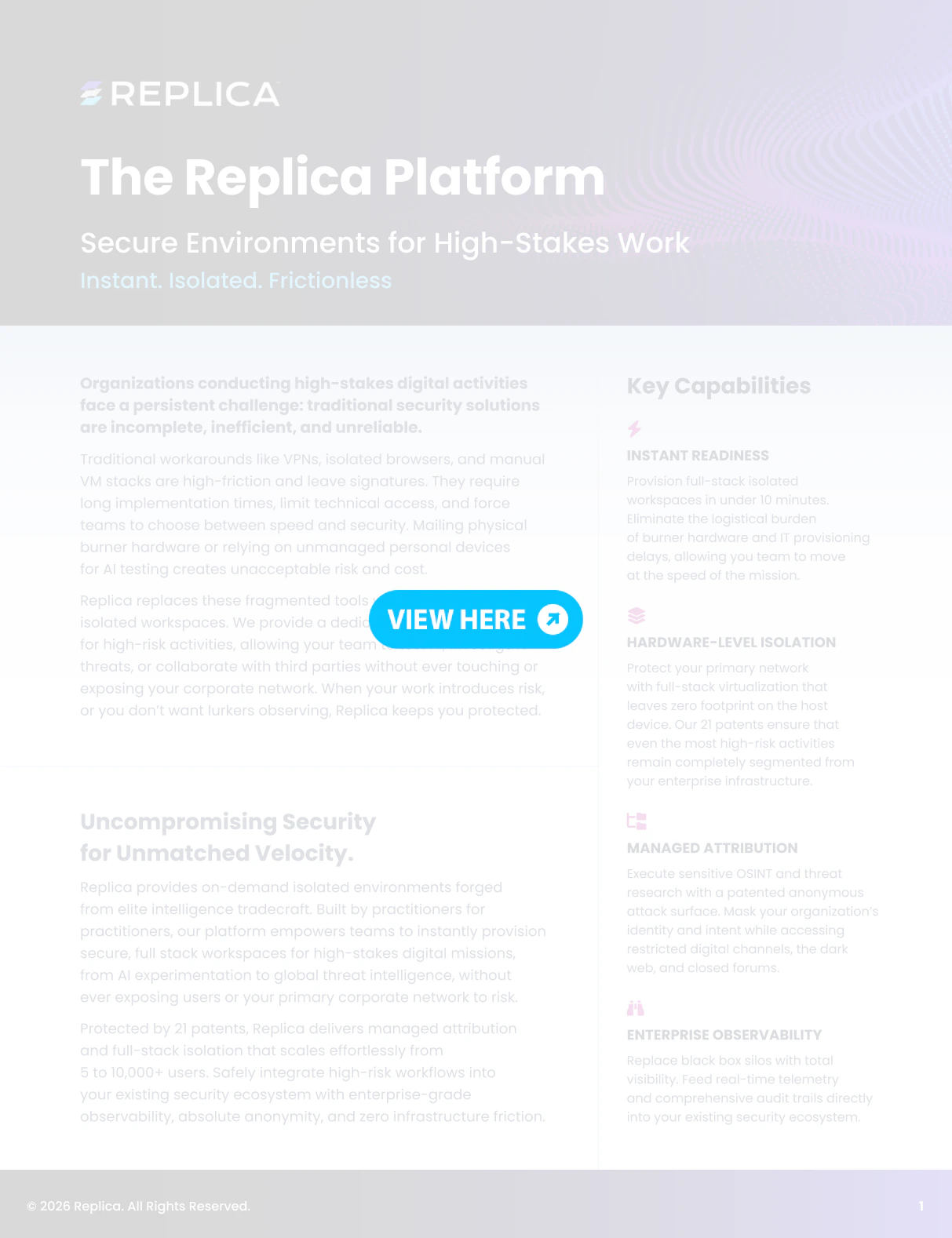 Replica Solution Brief Download Link