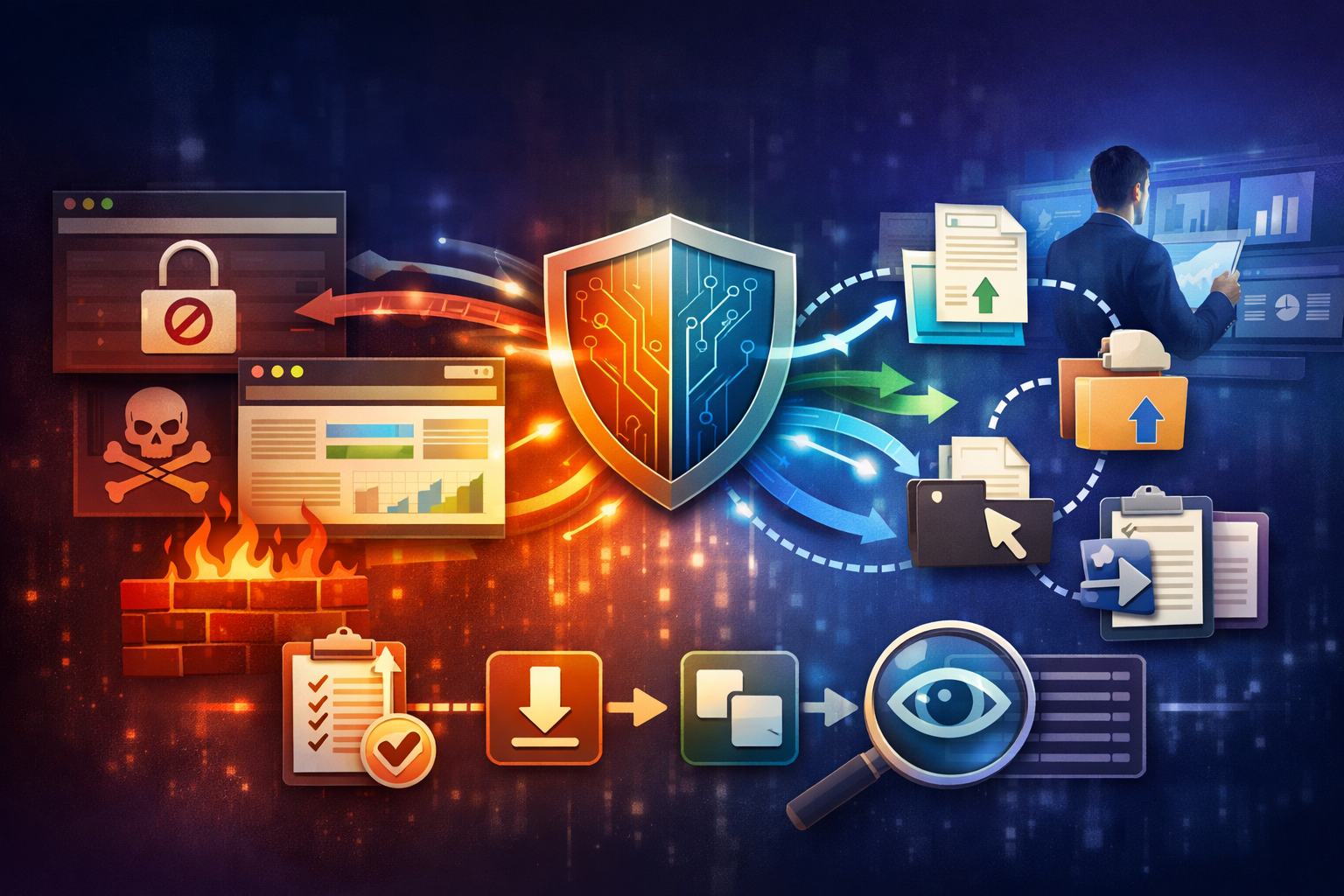 Illustrated interpretation of browser security playbooks