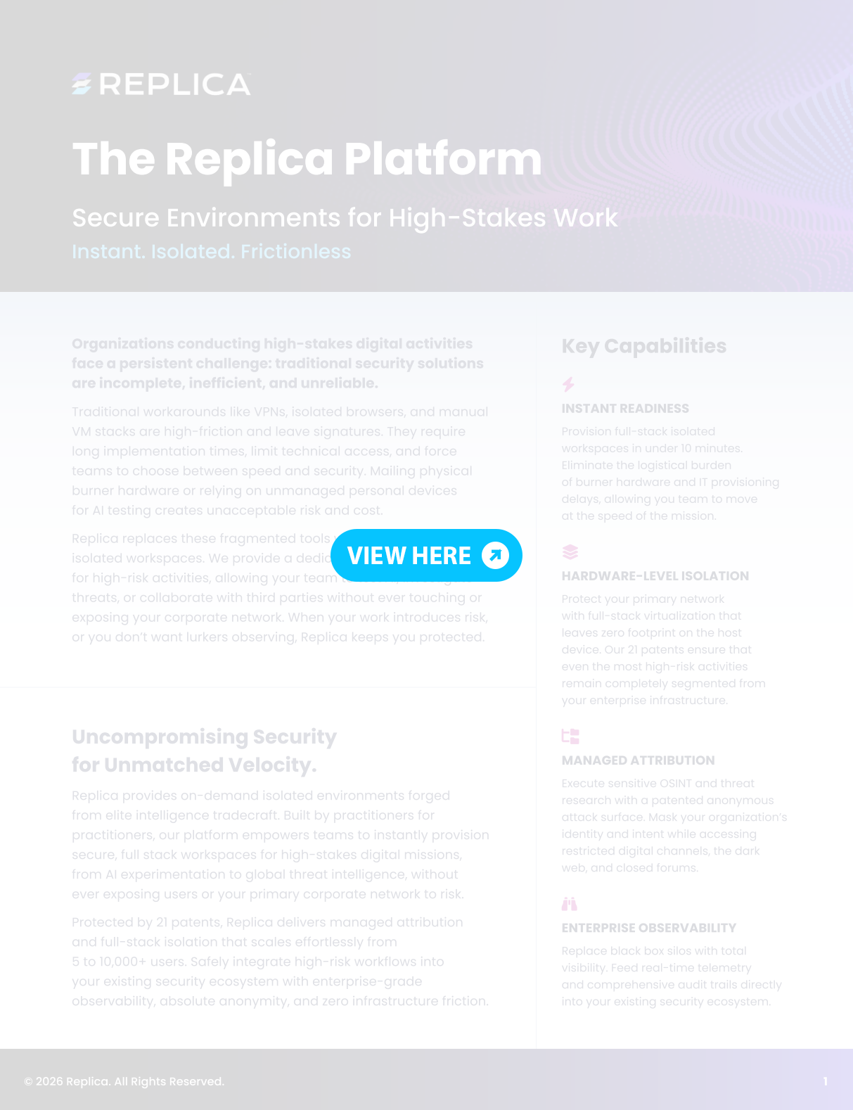 Replica Solution Brief Download Link
